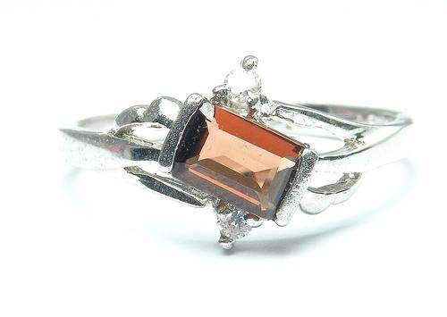 925 Sterling Silver natural A-grade Garnet ring